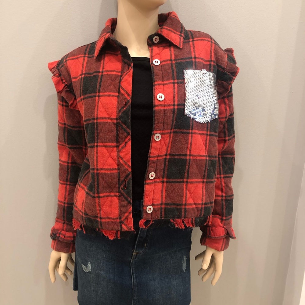 NWT Design History Plaid Sequin Jacket *MORE SIZES